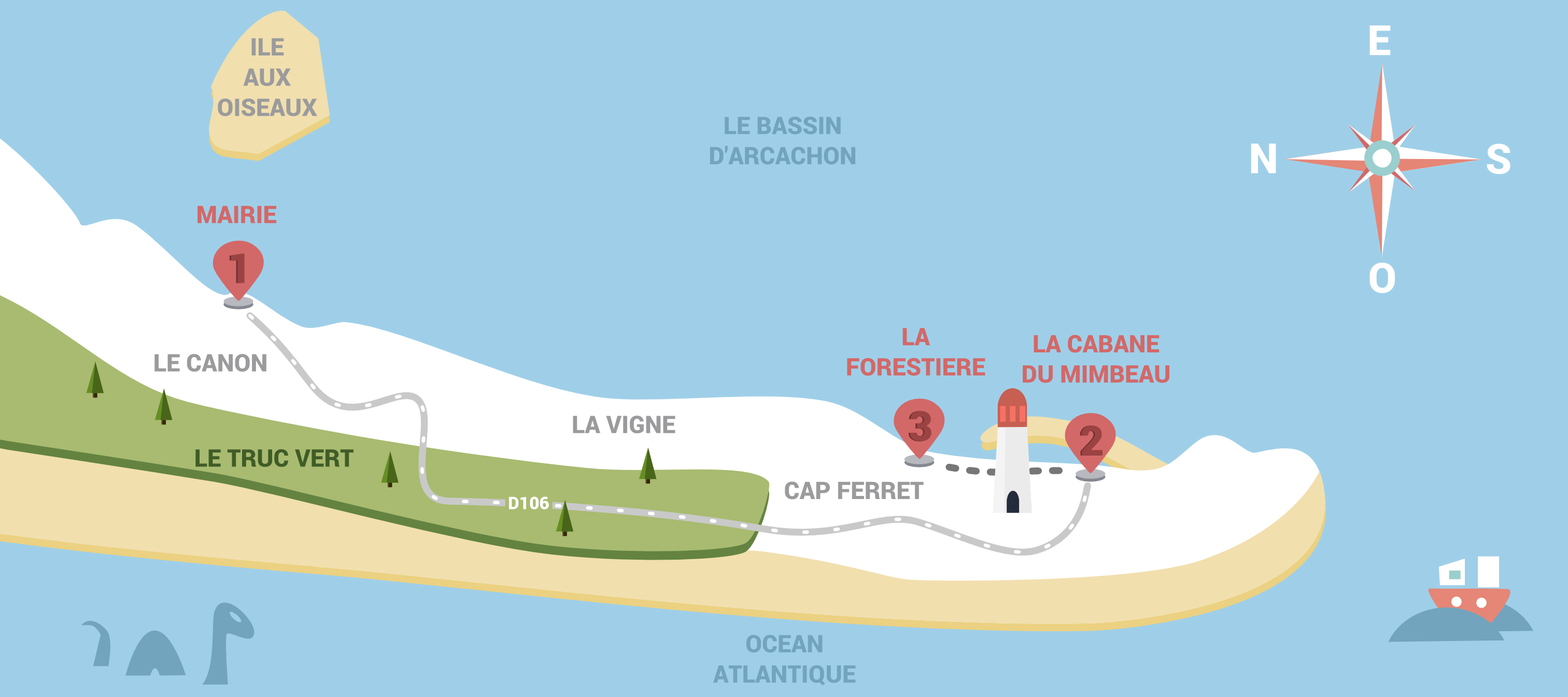 Carte du Cap Ferret